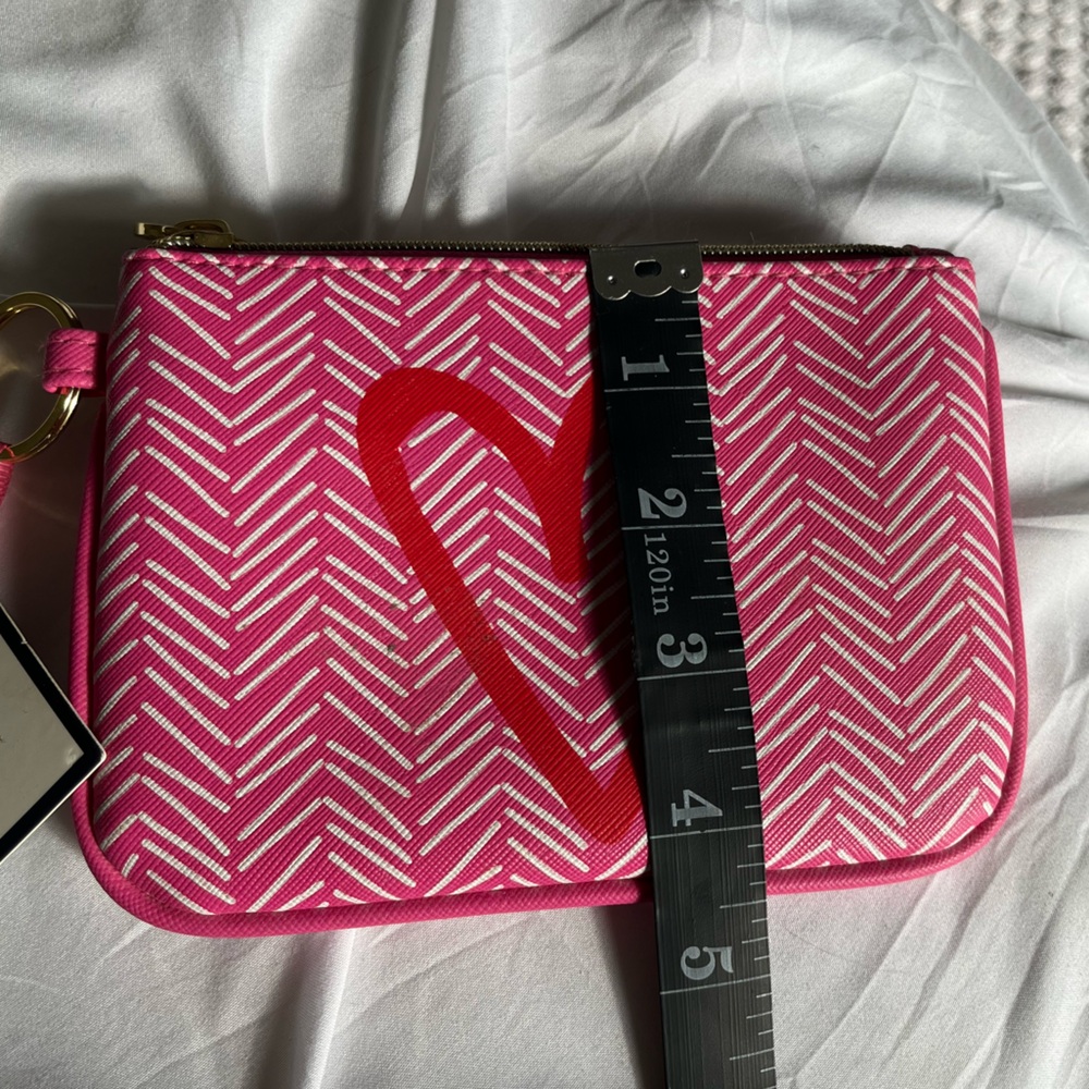 Dabney Lee Heart Mini Small Zippered Keychain Pouch Bag Valentine’s - Picture 6 of 8